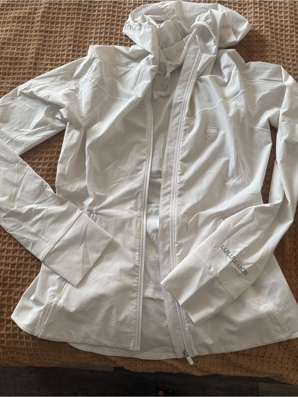 lululemon athletica White Hooded Lightweight Utility Jacket for Women